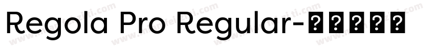 Regola Pro Regular字体转换